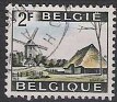 Belgium - 1966 - Landscape - 2 FR - Multicolor - Landscape, Windmill - Scott 653 - Windmill Bokrijk - 0